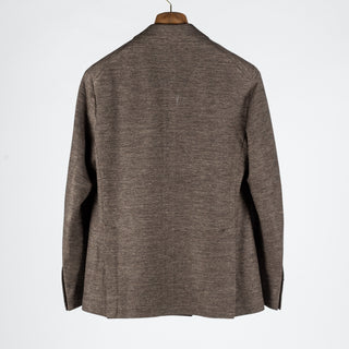 Tagliatore Textured Brown Double Breasted Blazer 5