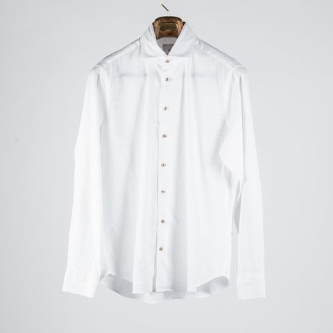 Blue Industry White Linen & Cotton Dress Shirt 1