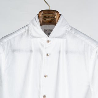 Blue Industry White Linen & Cotton Dress Shirt 6