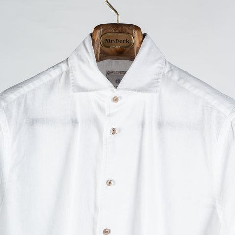 Blue Industry White Linen & Cotton Dress Shirt 6