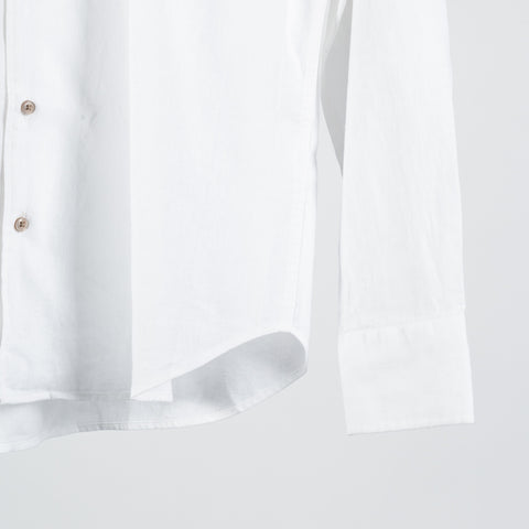 Blue Industry White Linen & Cotton Dress Shirt 4