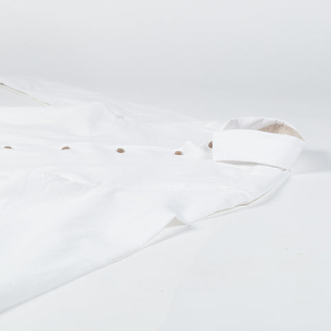 Blue Industry White Linen & Cotton Dress Shirt 8
