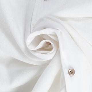 Blue Industry White Linen & Cotton Dress Shirt 2