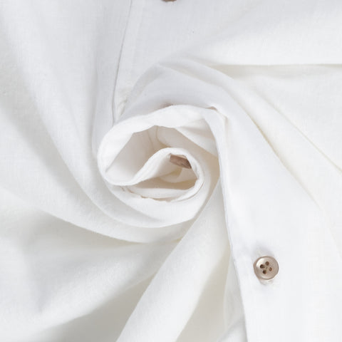 Blue Industry White Linen & Cotton Dress Shirt 2