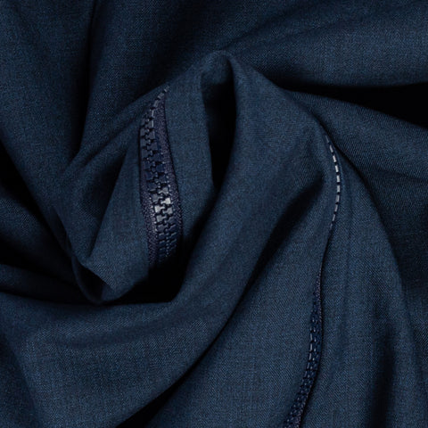 Gran Sasso Navy & Blue Ultralight Spring Zip-Up Sweater 2