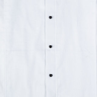 Stenstrom White Pleated Tuxedo Dress Shirt w/ French Cuff 2
