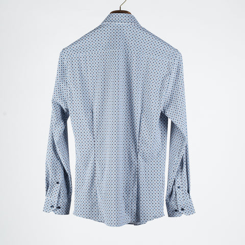 Soul of London Blue Geometric Printed Dress Shirt 5