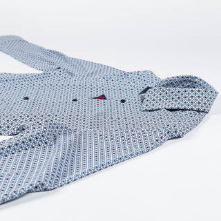 Soul of London Blue Geometric Printed Dress Shirt 8