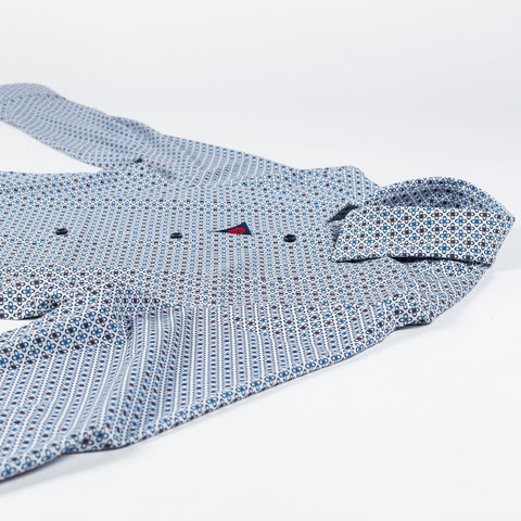 Soul of London Blue Geometric Printed Dress Shirt 8