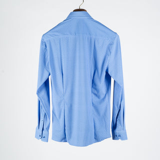 Soul of London Royal Blue Geometric Printed Dress Shirt 4