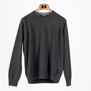 Gran Sasso Charcoal Crew Neck Sweater 1