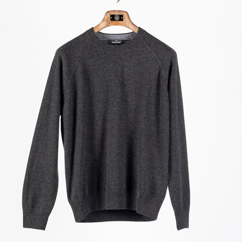 Gran Sasso Charcoal Crew Neck Sweater 1