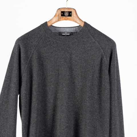 Gran Sasso Charcoal Crew Neck Sweater 6