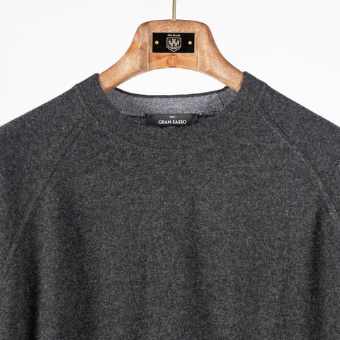 Gran Sasso Charcoal Crew Neck Sweater 7