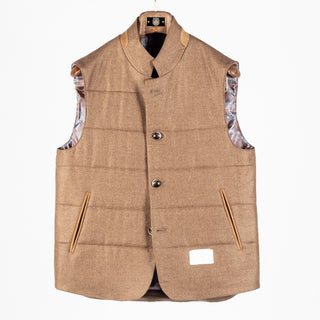 Empire Camel Loro Piana Wool-Cashmere Engine Vest 1