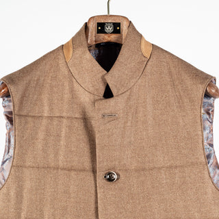 Empire Camel Loro Piana Wool-Cashmere Engine Vest 7