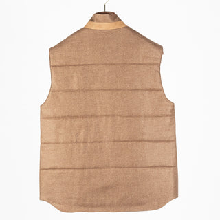 Empire Camel Loro Piana Wool-Cashmere Engine Vest 4