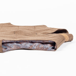 Empire Camel Loro Piana Wool-Cashmere Engine Vest 8