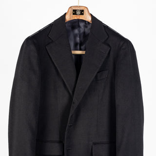 J Mueser Black Cashmere Single Breasted Waverly Jacket 6