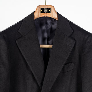 J Mueser Black Cashmere Single Breasted Waverly Jacket 7