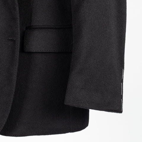J Mueser Black Cashmere Single Breasted Waverly Jacket 4