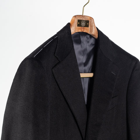 J Mueser Black Cashmere Single Breasted Waverly Jacket 3