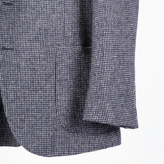 J Mueser Blue Tickweave Tweed Waverly Jacket 4