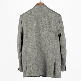 Portuguese Flannel Grey Herringbone Wool Sport Jacket 5