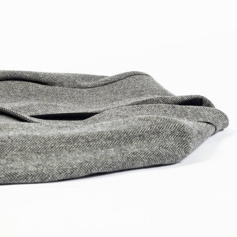 Portuguese Flannel Grey Herringbone Wool Sport Jacket 8