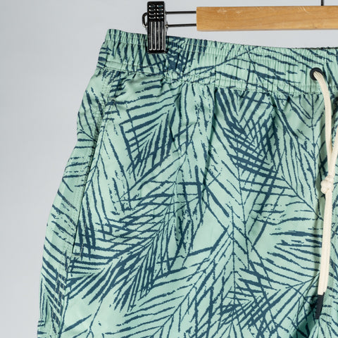 Barbour Green Floral Falmouth Swim Trunks 3