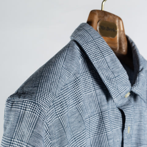 Barbour Navy Hartland Linen-Blend Short-Sleeved Shirt 3