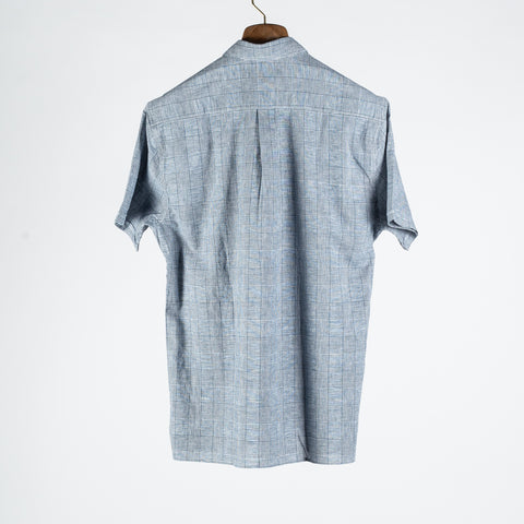 Barbour Navy Hartland Linen-Blend Short-Sleeved Shirt 4
