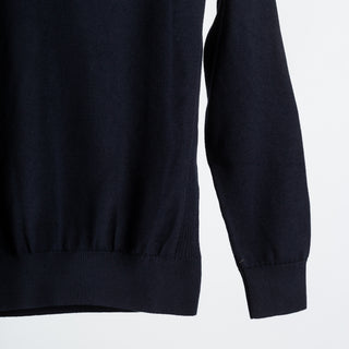 Barbour Navy Cotton Half Zip 4