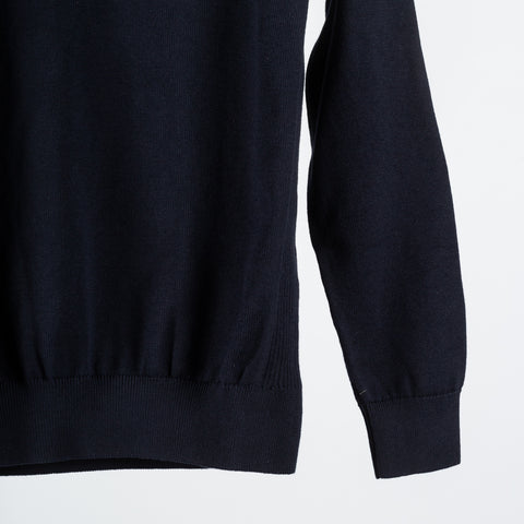 Barbour Navy Cotton Half Zip 4