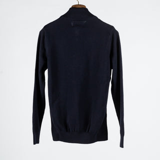Barbour Navy Cotton Half Zip 5