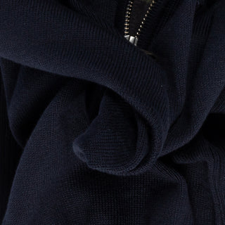 Barbour Navy Cotton Half Zip - Tan, Cotton, Tartan - Alternate View