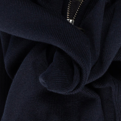 Barbour Navy Cotton Half Zip 2