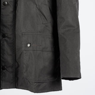 Barbour Grey Ashby Waxed Jacket 4