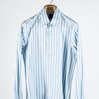 Xacus Blue & White Striped OverShirt 6