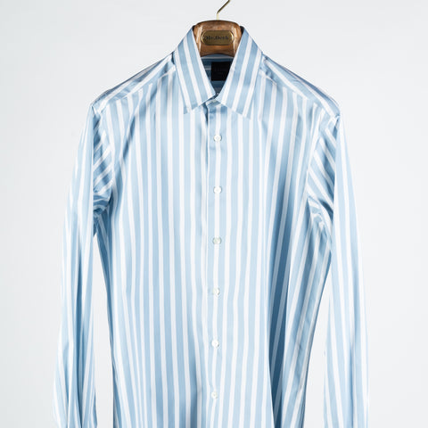Xacus Blue & White Striped OverShirt 6