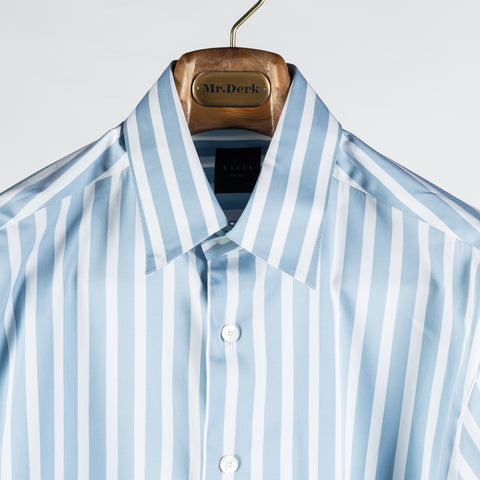 Xacus Blue & White Striped OverShirt 7