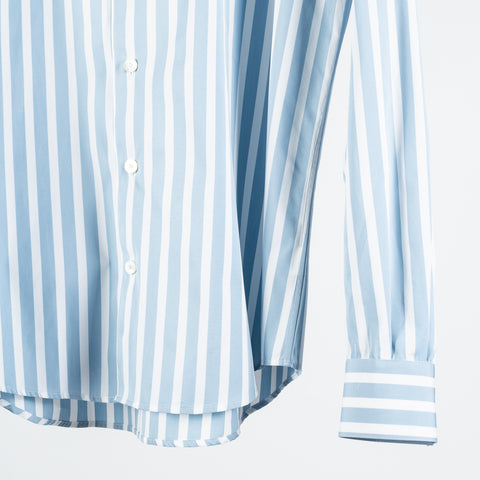 Xacus Blue & White Striped OverShirt 4