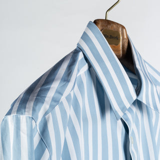 Xacus Blue & White Striped OverShirt 3