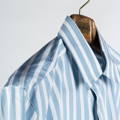 Xacus Blue & White Striped OverShirt 3