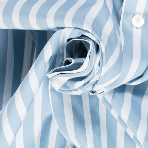 Xacus Blue & White Striped OverShirt 2