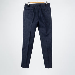 Latorre Textured Navy Leisure Suit - Cotton, Polyester, Stretch, Made In Italy - View 12