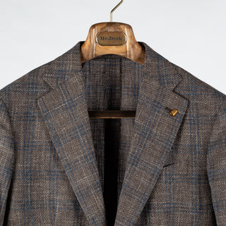 Latorre Brown & Blue Check Summer Blazer 7