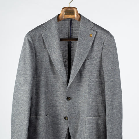 Latorre Light Grey Linen-Cotton Blazer 6