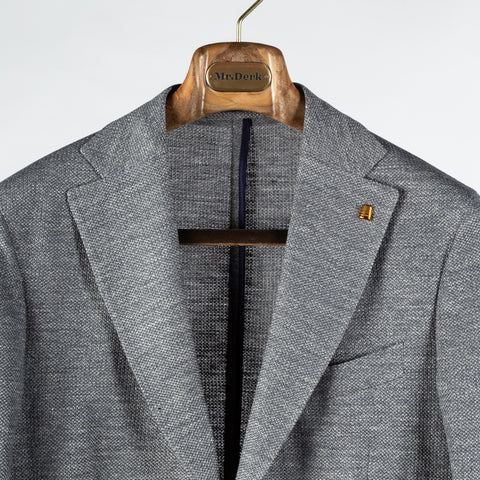 Latorre Light Grey Linen-Cotton Blazer 7