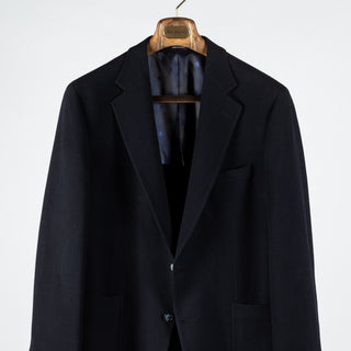 Empire Navy Waffle Texture Blazer - Wool, Stretch, Made In Canada - View 6